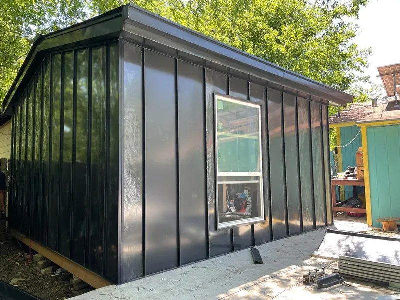 Black standing seam metal wall panels for Roof Inspection in Luzerne