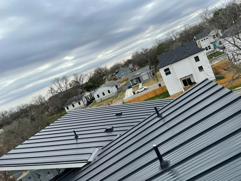 Standing seam metal roof panels with vents for Skylight Repair in Luzerne